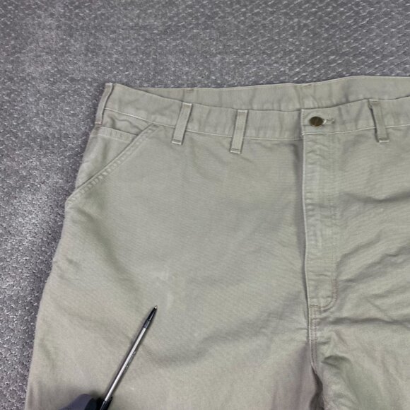 Carhartt B11 DES Duck Canvas Carpenter Work Pants Men's 48 x 32 Fits 46 x 30.5 - Picture 4 of 10